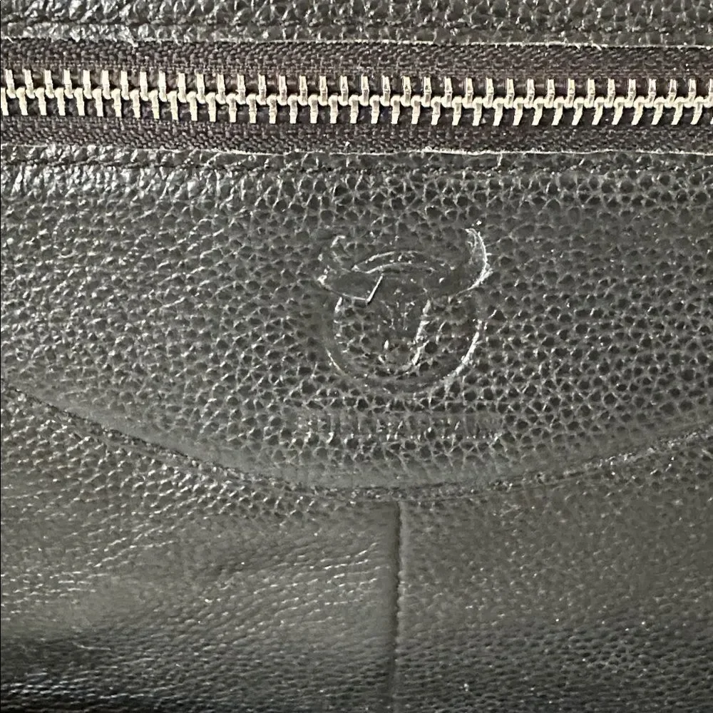 BullCaptain Men’s Black Leather Messenger/Briefcase Bag